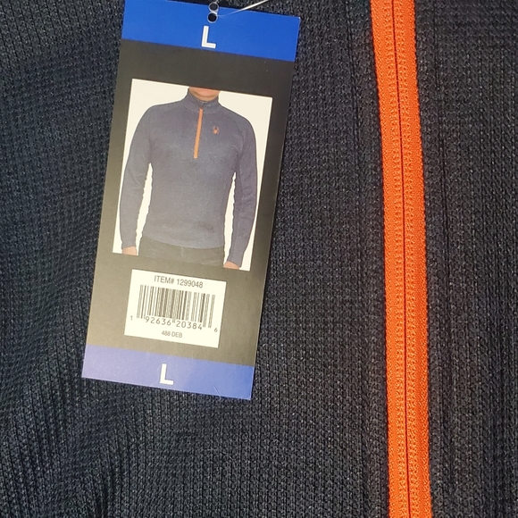 Mens Spyder Two Tone Half Zip Pullover - Picture 3 of 6